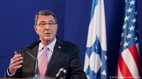 Pentagon chief vows support to Israel against Iran`s `malign influence`